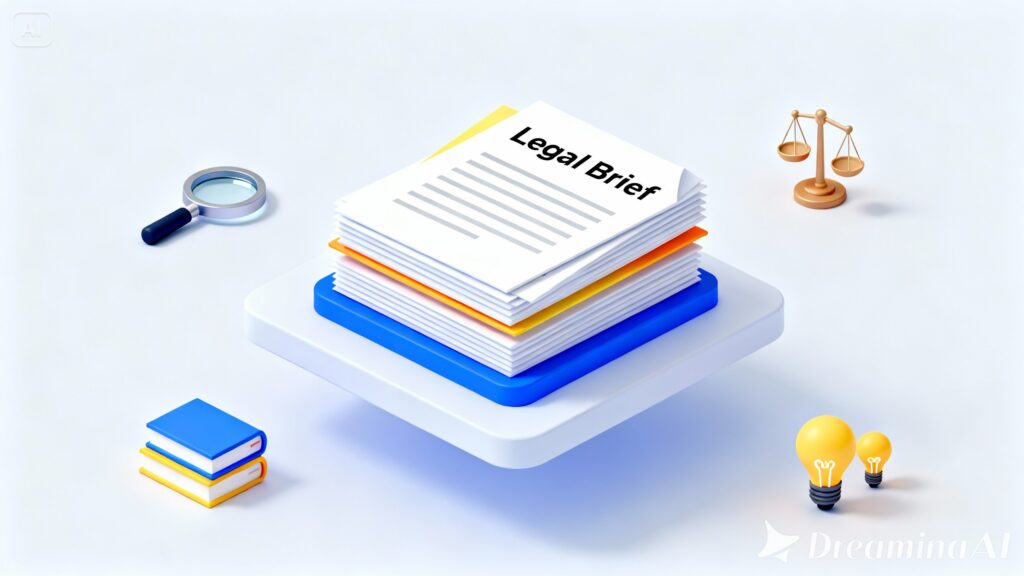 Lawyer marking common errors on a draft legal brief