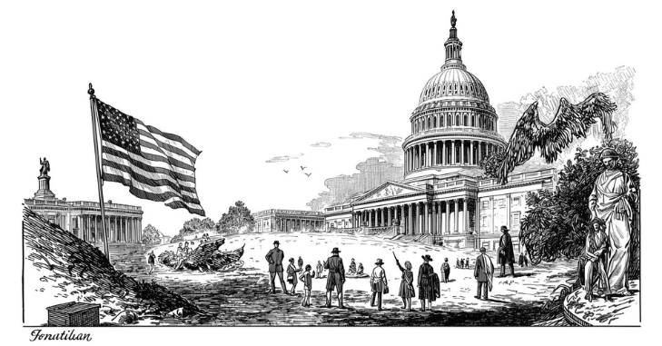 10th Amendment Drawing: Visualizing Power and Rights