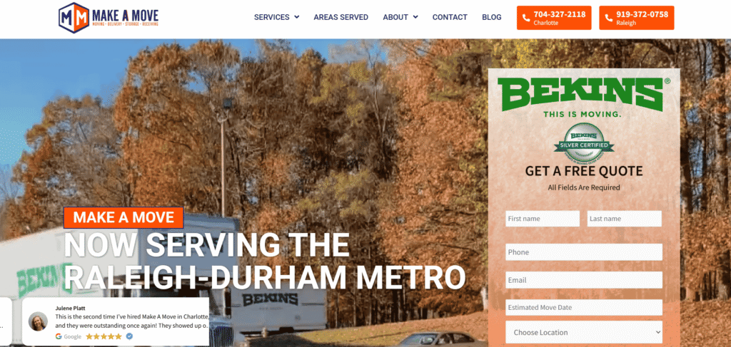 Moving Companies in Charlotte