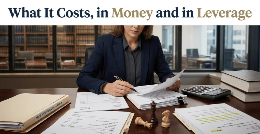 What It Costs, in Money and in Leverage