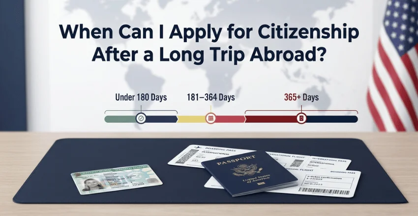 When Can I Apply for Citizenship After a Long Trip Abroad?
